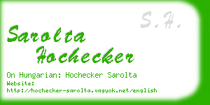 sarolta hochecker business card